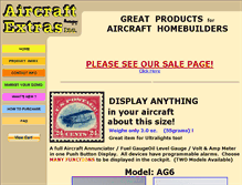 Tablet Screenshot of aircraftextras.com